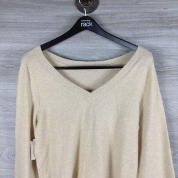 14th & Union Ivory Birch Wear Two Way Cozy Sweater size S - Picture 5 of 6